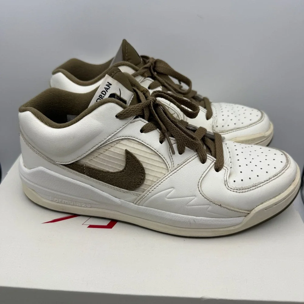 Jordan Stadium 90 Sneakers Mens 8.5 Sail Brown Kelp FB2269-102 Low Top
